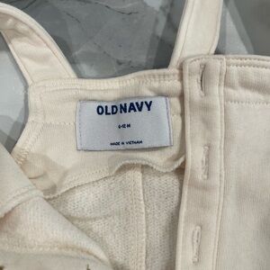 Old Navy Soft Cream Infant Overalls